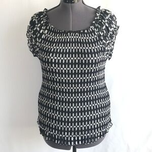 *4/$20* Belissimo NY Black/White/Cream Top